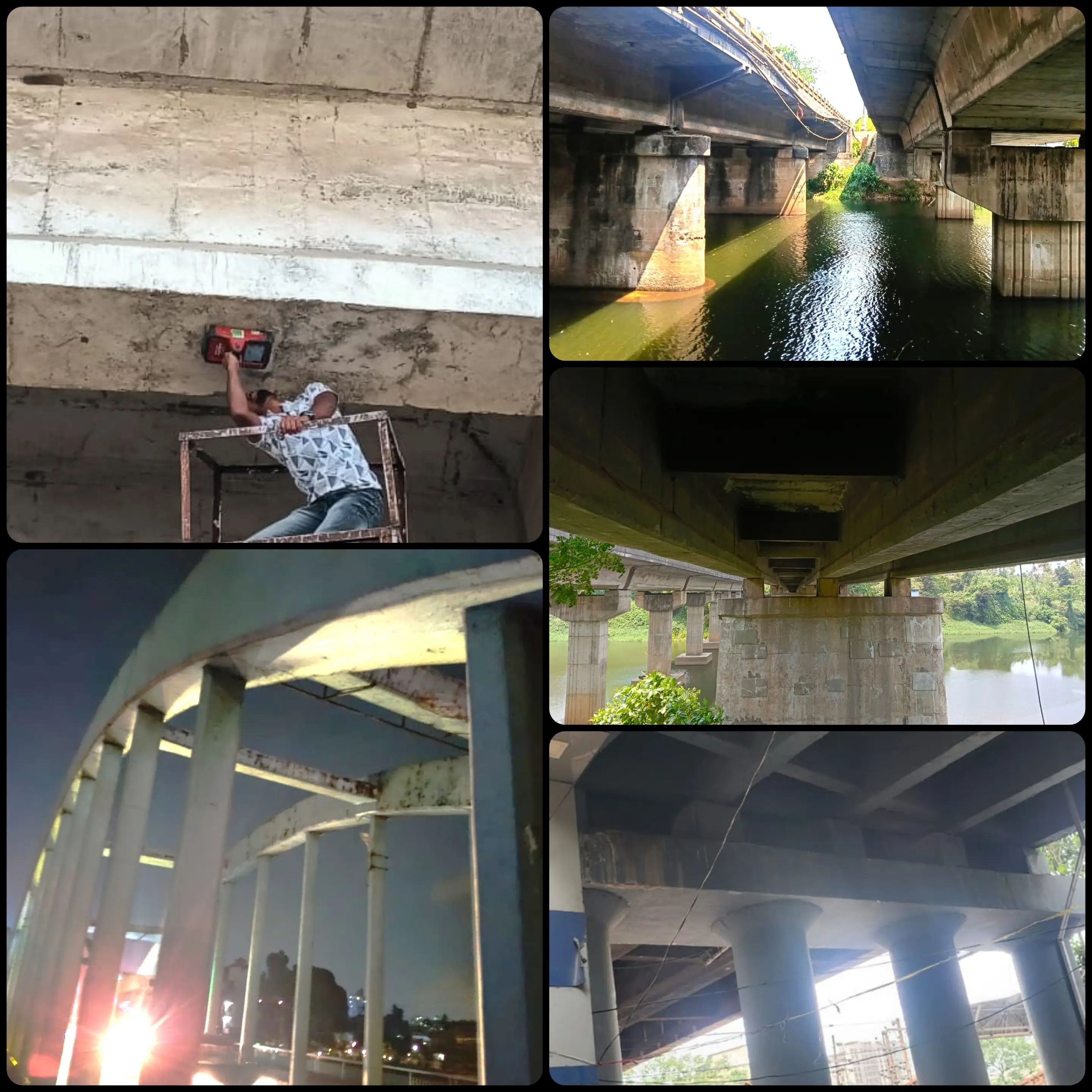 Bridge substructure surveys at various sites